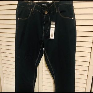 Black crop stretch jeans size 8